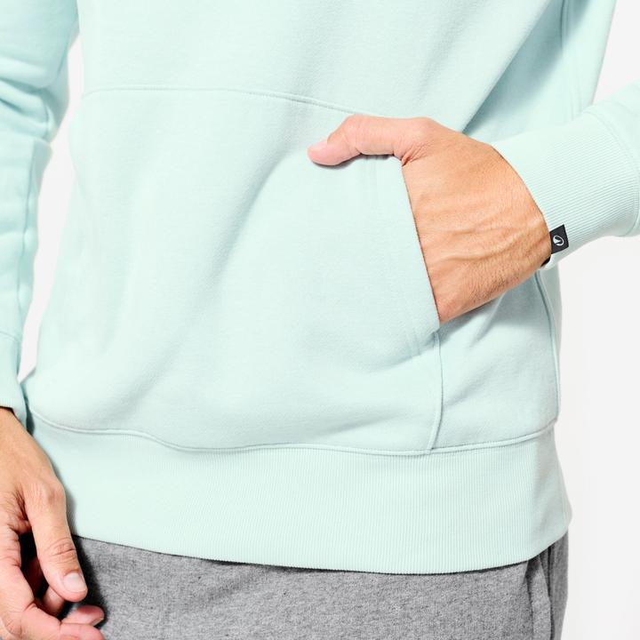 Produktbild Domyos Hoodie Herren warm Baumwollgewebe - blaugrün (L)