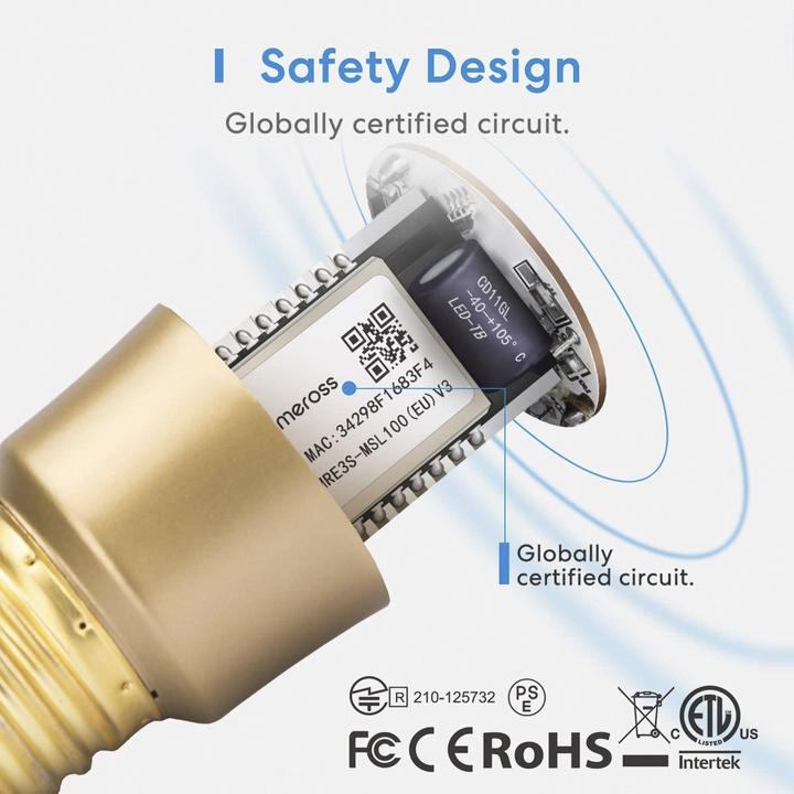 Image du produit Meross Smart (E27, 6 W, 810 lm, 1 x, E)