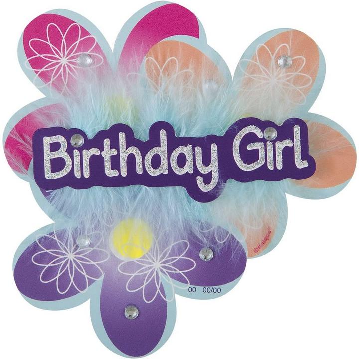 Unique Party Blumen Abzeichen Deluxe Birthday Girl