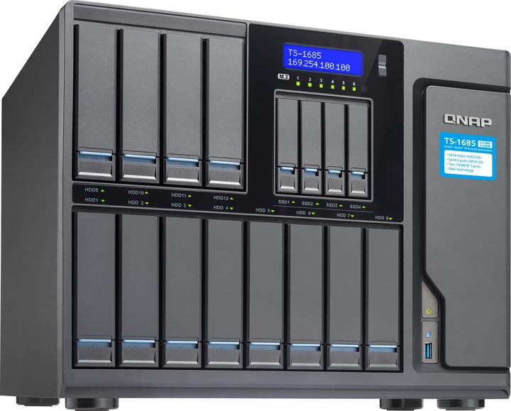 Produktbild QNAP TS-1685-D1521-8G 16BAY 2.4GHZQ (0 TB)