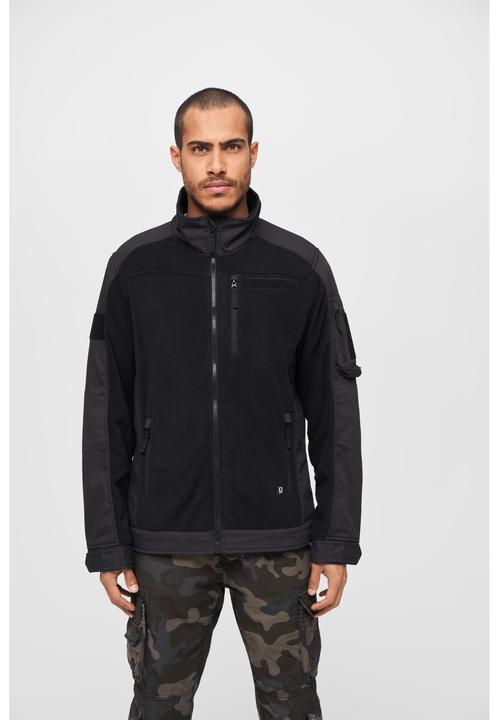 Actual product image Brandit Fleece ripstop outdoor jacket size XXL colour black (XXL)