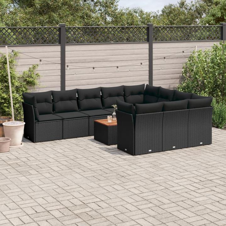 Image du produit VidaXL Ensemble salon de jardin 10 pièces avec coussins
