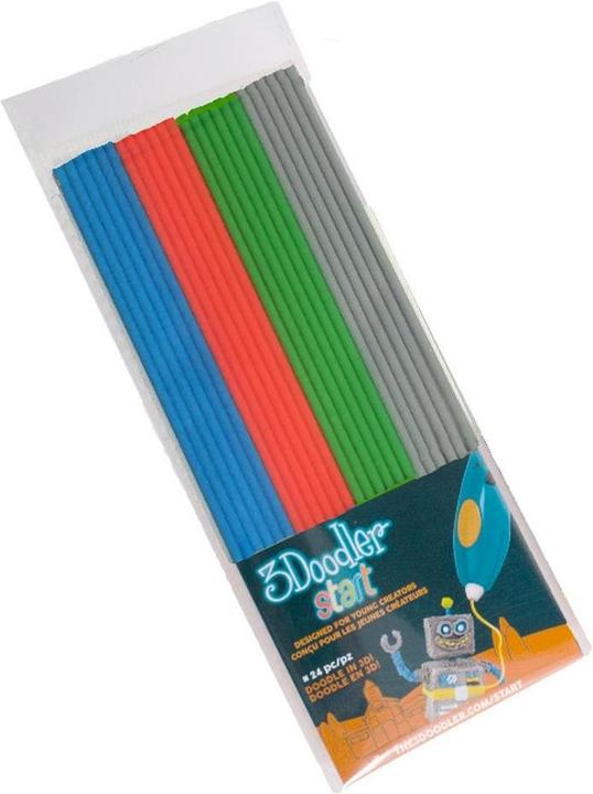 Actual product image 3Doodler 24 ECO-filaments MIX 2 (PLA, 2.50 mm, 1 g, Multicoloured)