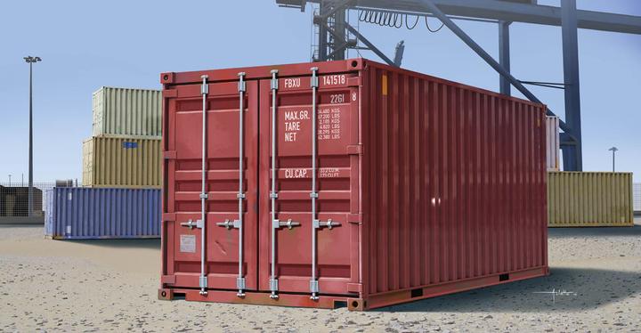 Actual product image Trumpeter 20ft container