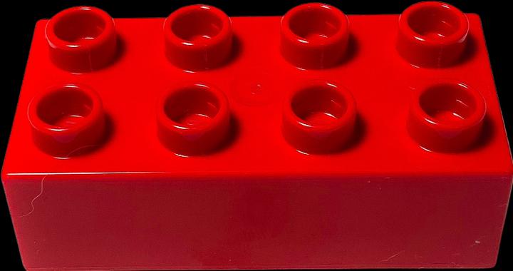 Produktbild LEGO Duplo 2x4 Steine Rot - 80 Stück - Grundbausteine Red NEU (3011)