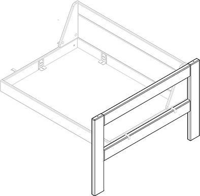 Produktbild Lifetime Kidsrooms Kopfteil fuer Sitzbank eingehaengt Beach House