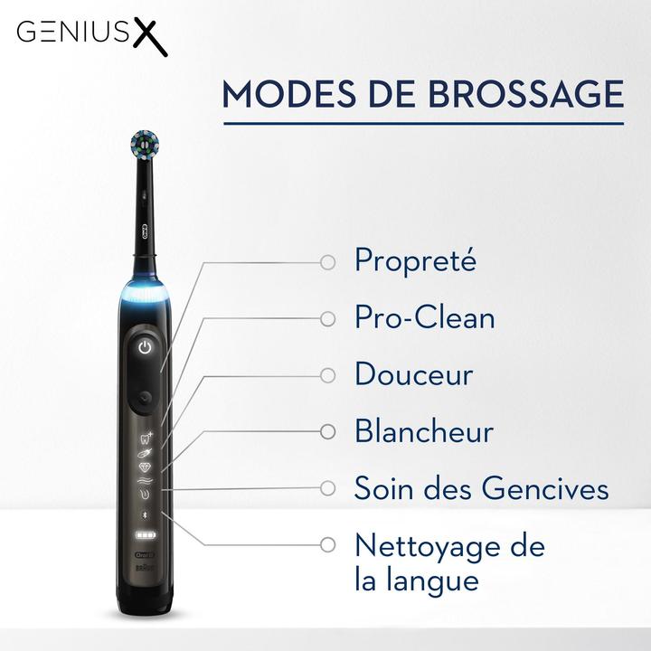 Actual product image Oral-B Genius X Electric Toothbrush Black (Oscillating toothbrush)