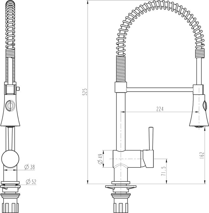 Produktbild Schütte CORNWALL Spiralfeder Spültischarmatur Niederdruck