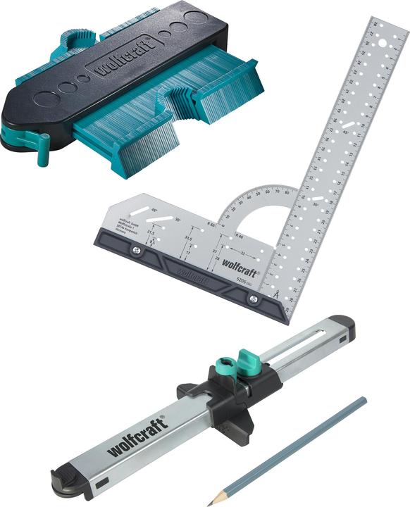 wolfcraft Geling Set Laminat- und Designboden (Verlegeset)