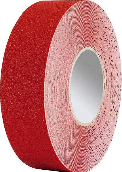 Actual product image Moravia Floor marking tape, suitable for forklift trucks, vinyl, width 50 mm, red. (50 mm)