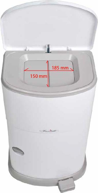 Actual product image Janibell Nappy Pail Akord