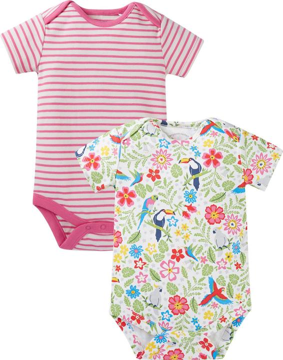 Immagine prodotto Frugi Body per neonati 2-pack Uccelli tropicali (9, 10, 11, 12)