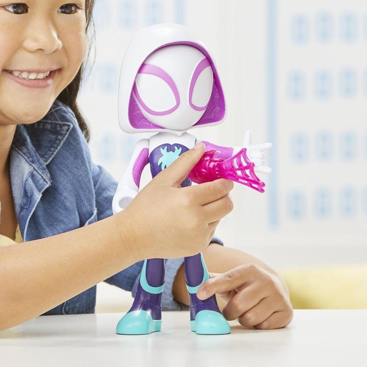 Actual product image Hasbro Spidey and His Amazing Friends Super-sized Ghost Spider Action Figure, Superhero Toy For