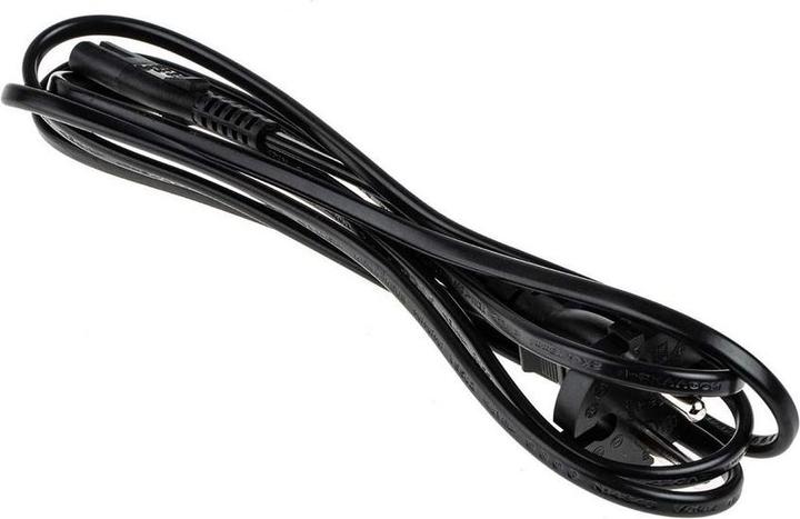 Actual product image Rs Pro Mains cable, A IEC C7 / socket, B CEE 7/17 / plug, 16 A, 2m black, 250 V (0.17 m)