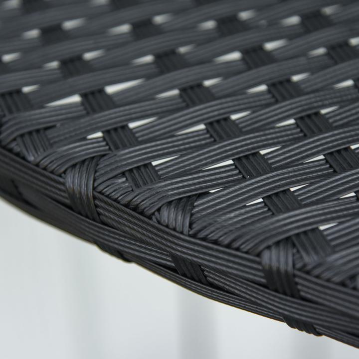 Produktbild Outsunny Rattan Balkontisch halbrund (50 cm)