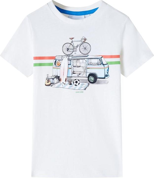 Produktbild VidaXL Kinder-T-Shirt Ecru 116,Material: 100 % Baumwolle,Farbe (116)