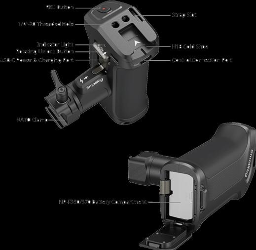 Produktbild SmallRig Rotating Side Handle with Trigger REC for Selected Sony Mirrorless Cameras 3893 (Griff)