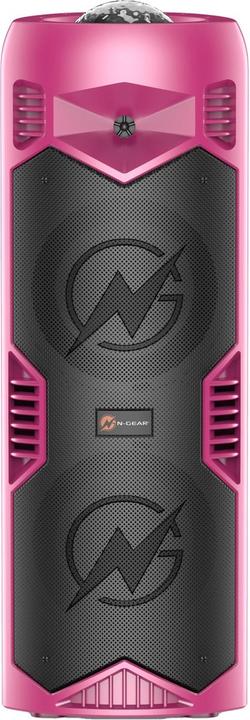 Produktbild N-Gear LGP5150 - Draadloze Bluetooth Party Speaker - Karaoke Set - 1 Microfoon - Discoverlichting - Barbie (3 h)