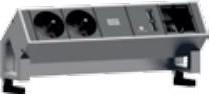 Immagine prodotto Bachmann DESK2 - 2xSchuko, 1xUSB & (2 x, CEE 7/3, CEE 7/16, 0.20 m)