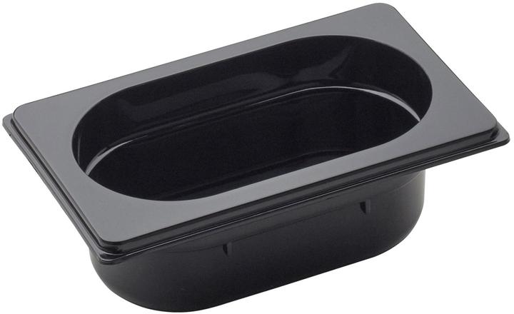 Actual product image GN Schalen GN container 1/9 65 polycarbonate black 17.6x10.8cm H6.5cm (GN 1/9)