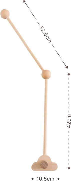 Immagine prodotto Hermex Mobile Halterung Babybett Wolken Glockenhalter Spieluhr Arm