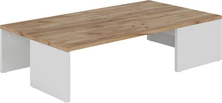 Image du produit Vichy Couchtisch Hardi, Weiss/Goldkraft Eiche, 90 x 21.4 cm