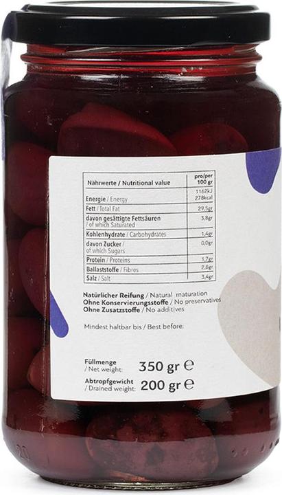 Image du produit Delinio Bio Kalamata Oliven, 370 gr Glas (550 g)