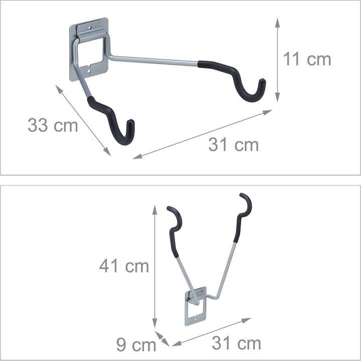 Actual product image Relaxdays Bike wall mount