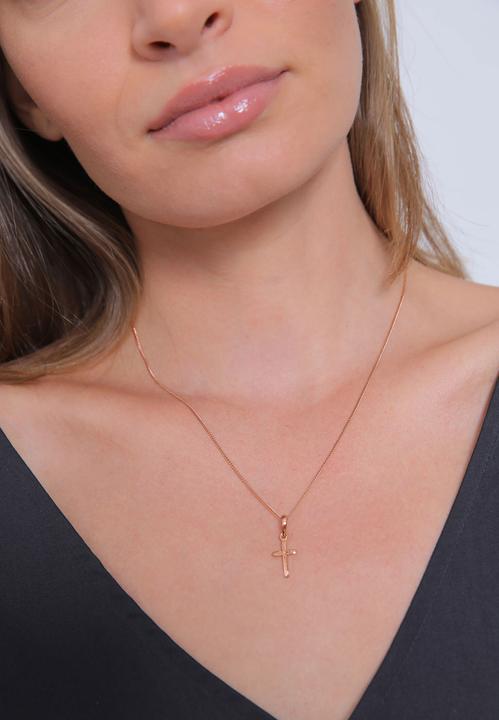 Immagine prodotto Elli Collana Croce Stella Incisione Argento 925 Comunione (Argento 925, 45 cm)