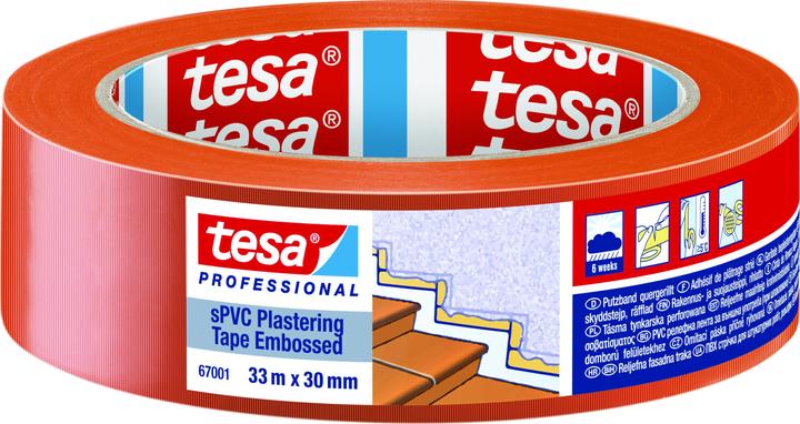 Produktbild tesa sPVC Putzband quergerillt (30 mm)
