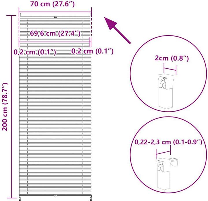 Actual product image VidaXL Eward (70 x 200 cm)
