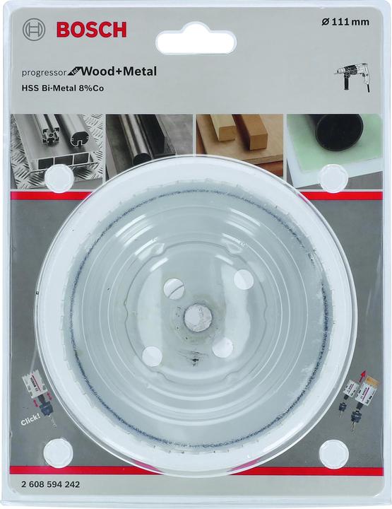 Image du produit Bosch Professional Zubehör Scie cloche Progressor for Wood and Metal, 111 mm (111 millimètres)