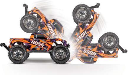 Actual product image Traxxas Hoss Electric Brushless Monster Truck 4WD 1:10 RTR orange (RTR Ready-to-Run)