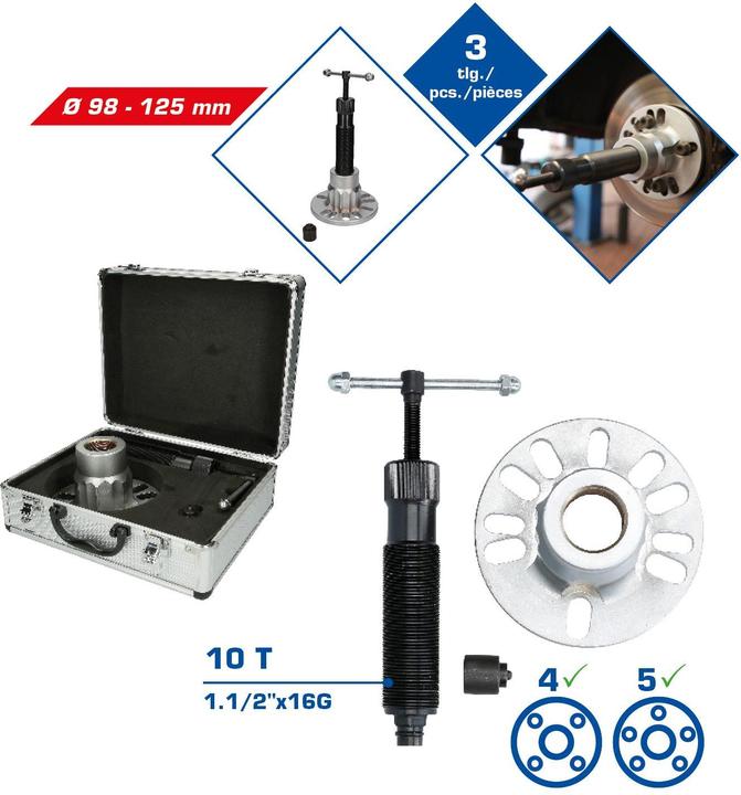 Actual product image Brilliant Tools Hydraulic extractor for drive shafts, 98 mm - 12.5 cm