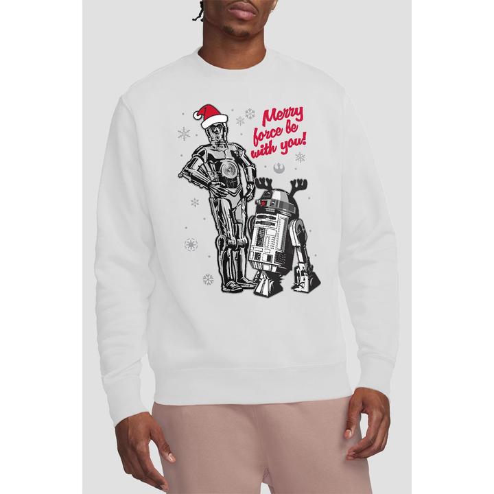 Immagine prodotto Star Wars Merry Christmas Droids Felpa Adulto Unisex (XXL)