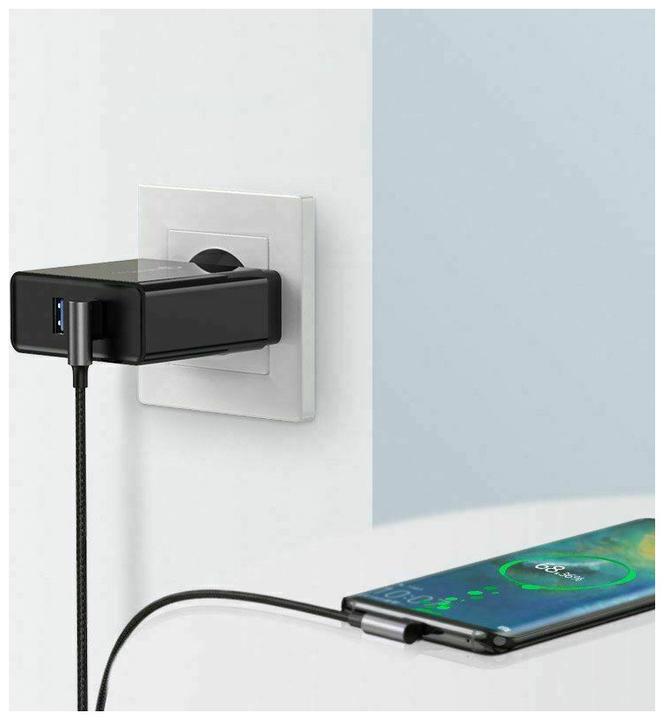 Immagine prodotto Ugreen Cavo dati da USB-C angolato a USB-A 2.0 angolato 3A (2 m, USB 3.0)