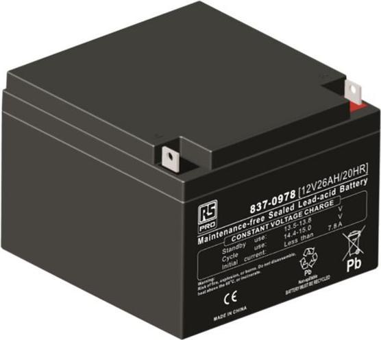 Actual product image Rs Pro RS Deep Cycle 12v 26Ah Battery (12 V, 26000 mAh)