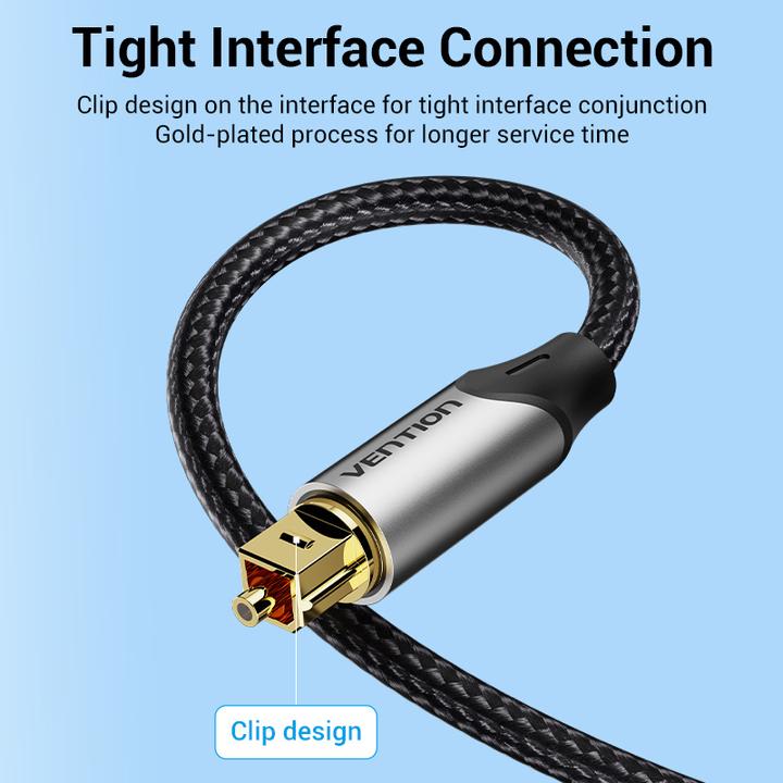 Produktbild Vention Optical Audio Cable BAVHH 2m (Black) (2 m, TOSLINK)