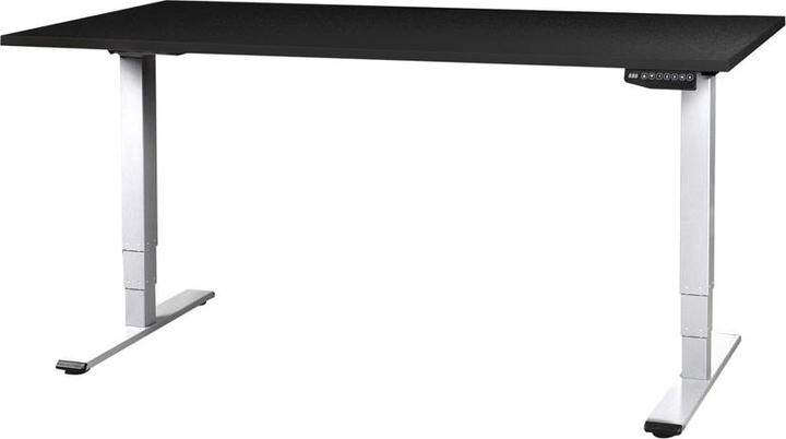 Produktbild Contini höhenverstellbarer Bürotisch 180 x 80 cm schwarz / Gestell weiss