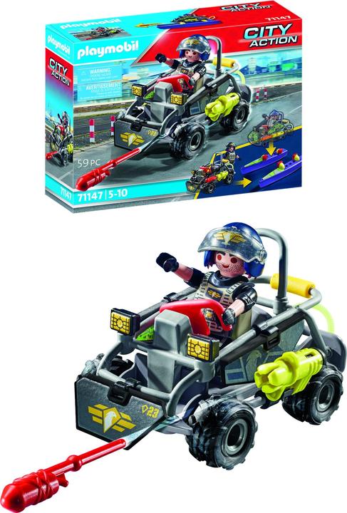 Actual product image Playmobil SWAT multi-terrain quad (71147, Playmobil City Action)