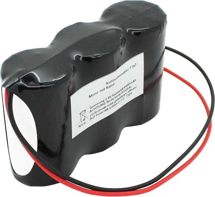 Produktbild AccuCell Akku GAZ 5161000309, für Notleuchten (1 Stk., 4500 mAh, Ladegerät inkl. Akku)