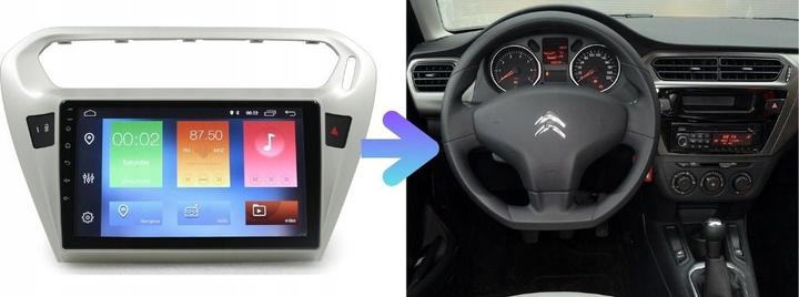 Actual product image No Name RADIO GPS NAVIGATION PEUGEOT 301 2012+ ANDROID (10")