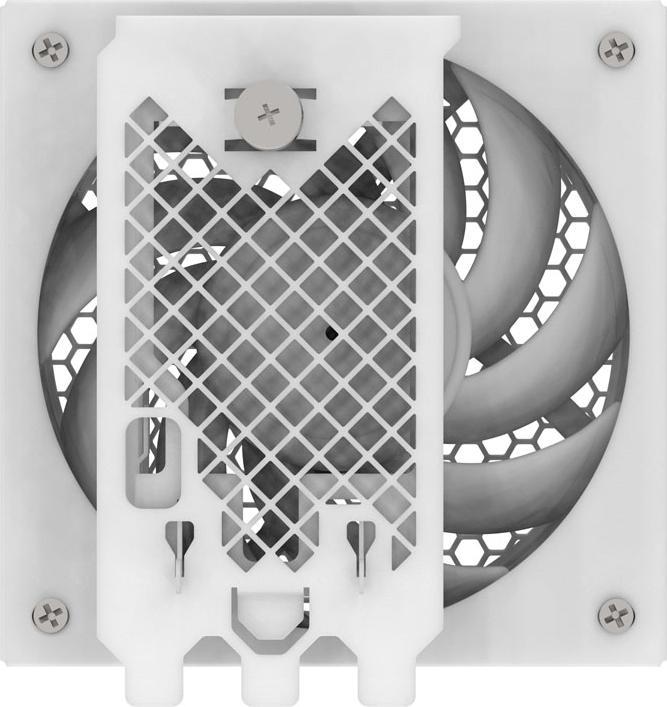Immagine prodotto Silverstone SST-FDP02W - Staffa adattatore per ventola di raffreddamento esterna, inclusa ventola da 120 mm (127 mm, 1 x)