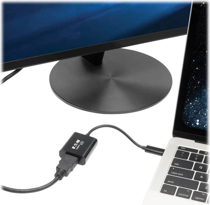 Produktbild Eaton USB-C to HDMI 4K Adapter with Alternate Mode - DP 1.2 Black (USB Typ-C, 15 cm)