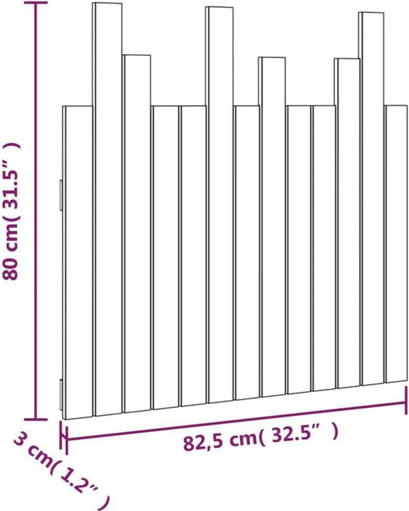 Actual product image VidaXL Ammon (82.5 x 3 x 80 cm)