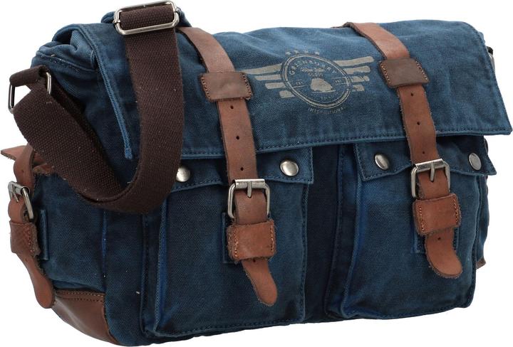 Produktbild Greenburry Umhängetasche Vintage Aviator 5898 Messenger Bag Blue Edition