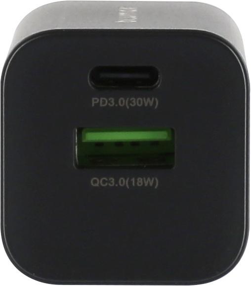 Produktbild Blumax GaN PD Wall Charger 5/9/12V 30W 2x USB Black (30 W)