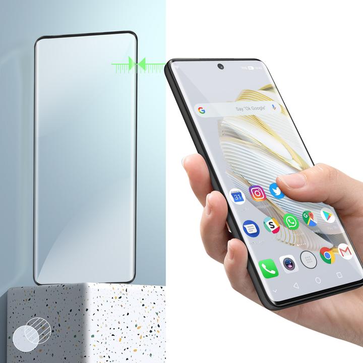 Immagine prodotto Avizar Pellicola di protezione del display in vetro di durezza 9H (1 Pezzo/i, Huawei Nova 11 Pro)
