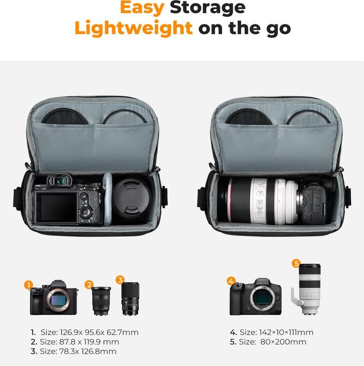 Produktbild K&F Concept Urban Wander 05 (Kamera Schultertasche, 5 l)