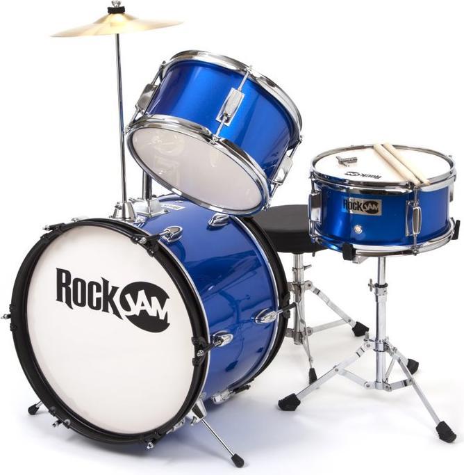 PDT RockJam 3-Piece Junior Drum Set Blue